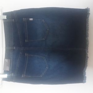 Nwt 1822 Heritage Denim Raw Hem Skirt Sz 4